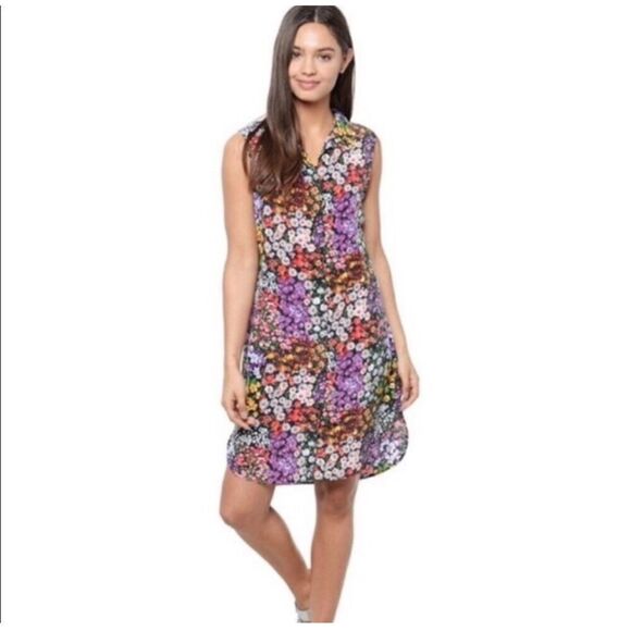 Equipment Femme Women's Size S Silk Michaela Lively Floral Tank Shirt Mini Dress - Picture 6 of 14